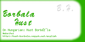 borbala hust business card